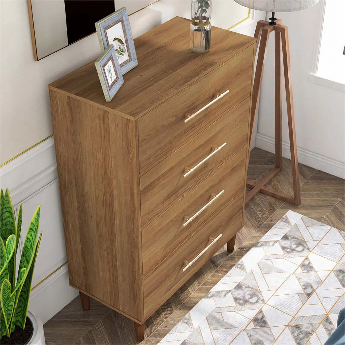 Farmhouse Wood 4-Drawer Chest E198521