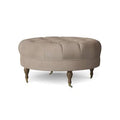Black Walnut Brass Cocktail Ottoman H54894
