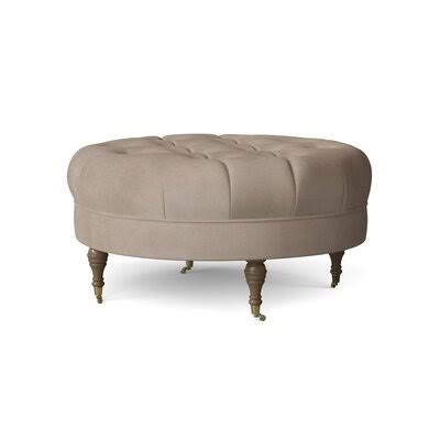 Black Walnut Brass Cocktail Ottoman H54894