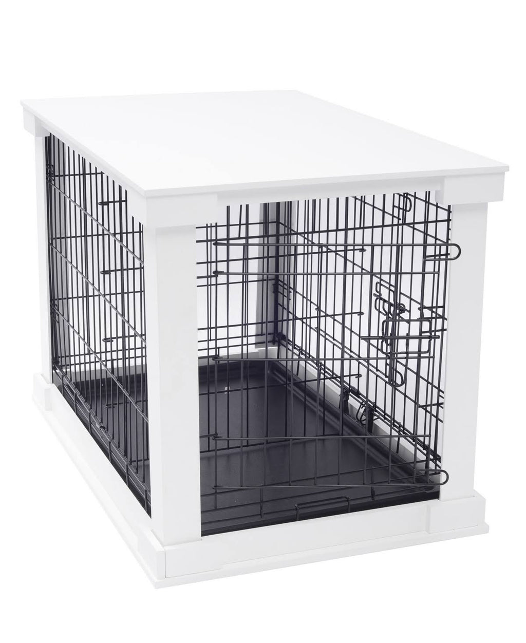 White Large Cage with Crate Cover Y604