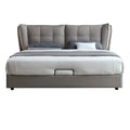 Italian Style Leather Bed Q695