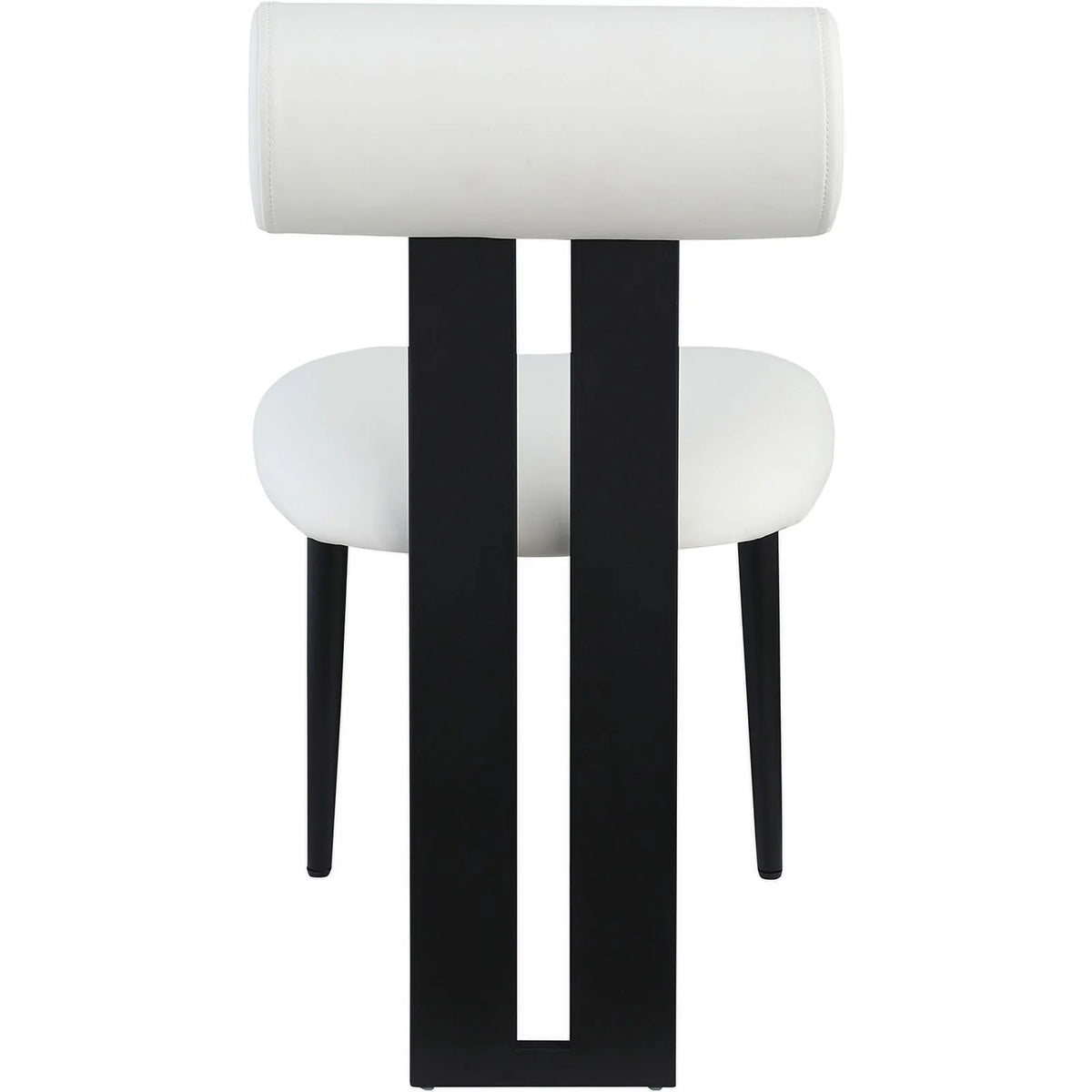 Cream Vegan Leather Dining Chair Set of 2 G2682