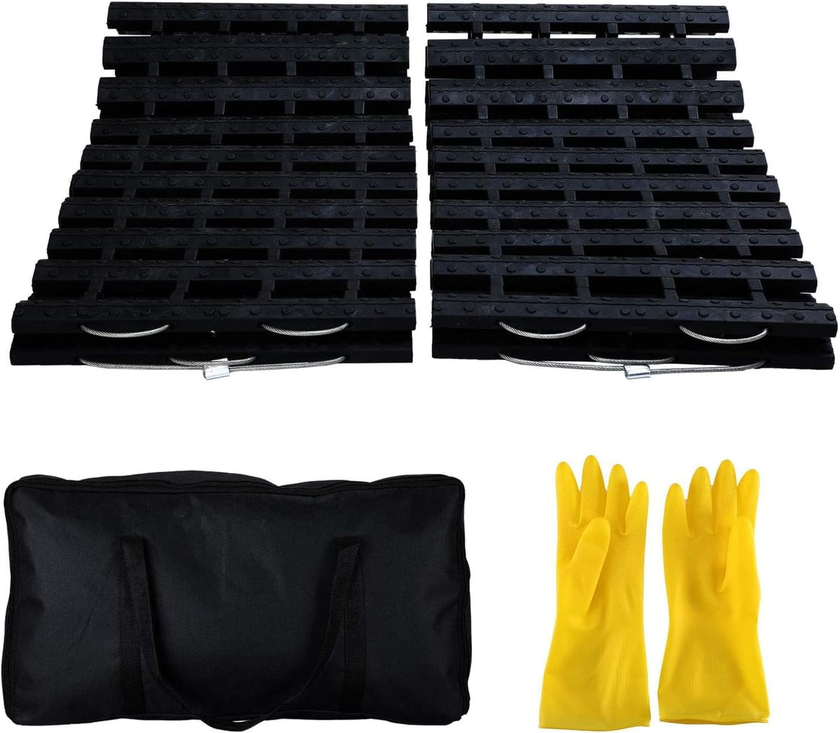 Tire Traction Mats Portable for Snow Ice Mud and Sand 2PCS 27.6in H87394