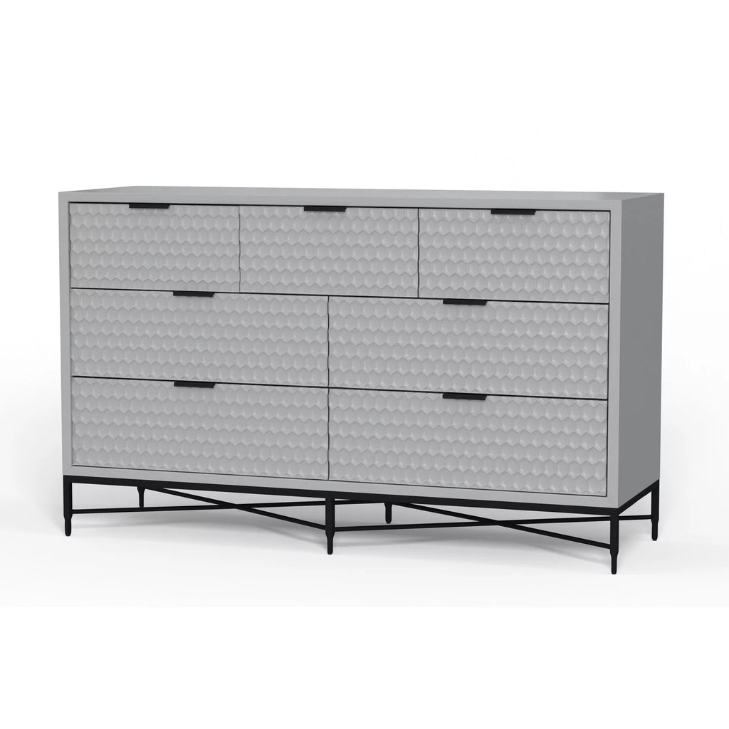 7 Drawer Mahogany Wood Dresser V76294