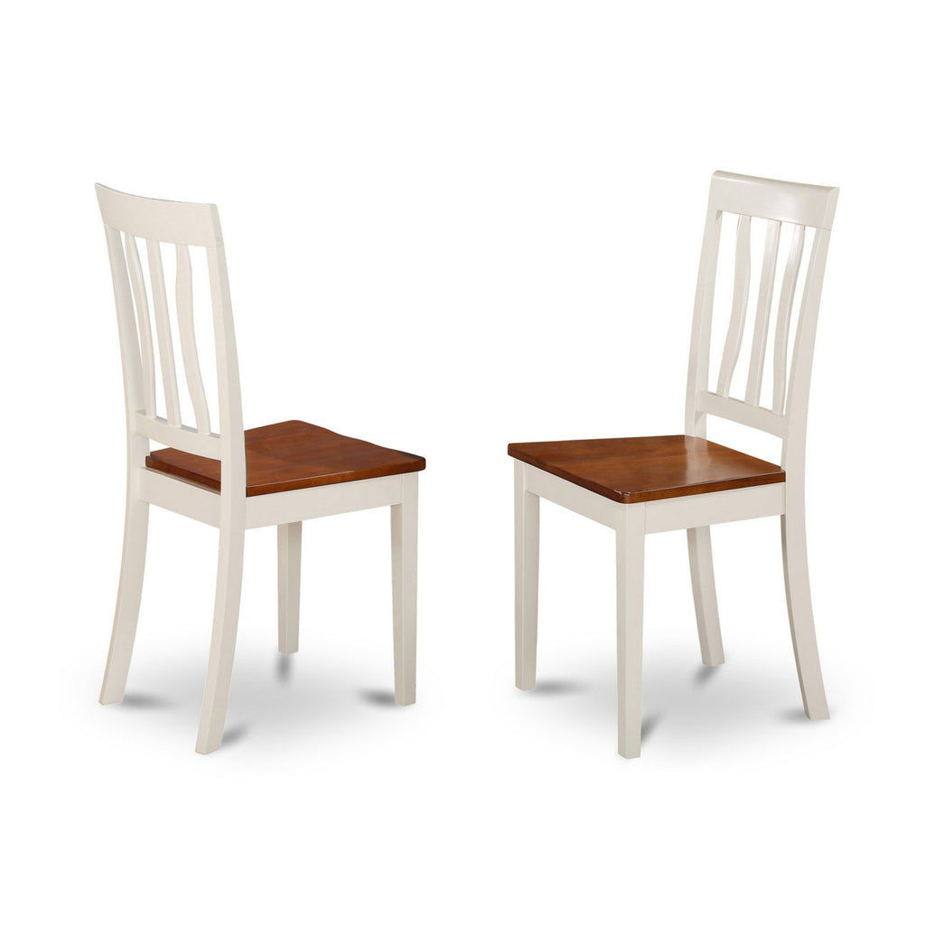 3-piece Dining Set with Wood Seat in Black/Cherry P80382