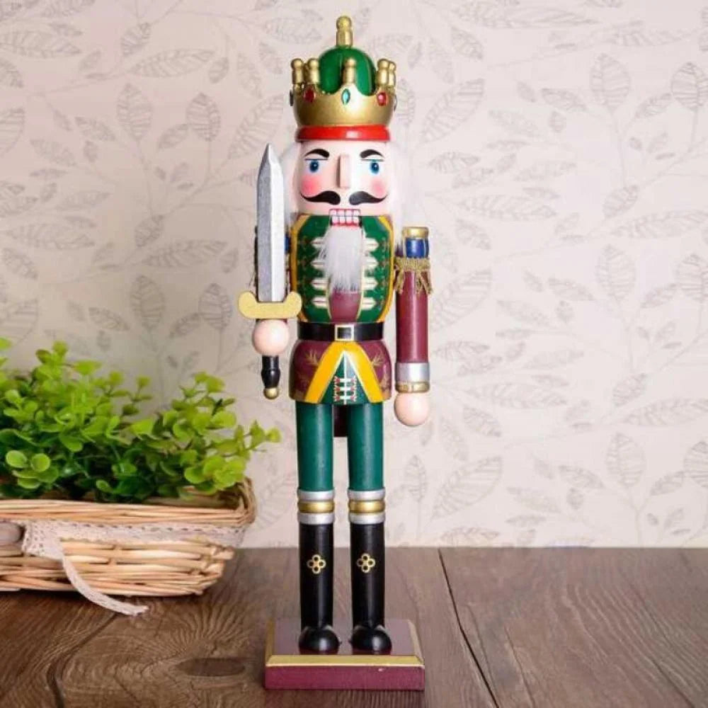 30cm Wooden Nutcracker Soldier Figure Doll X6542