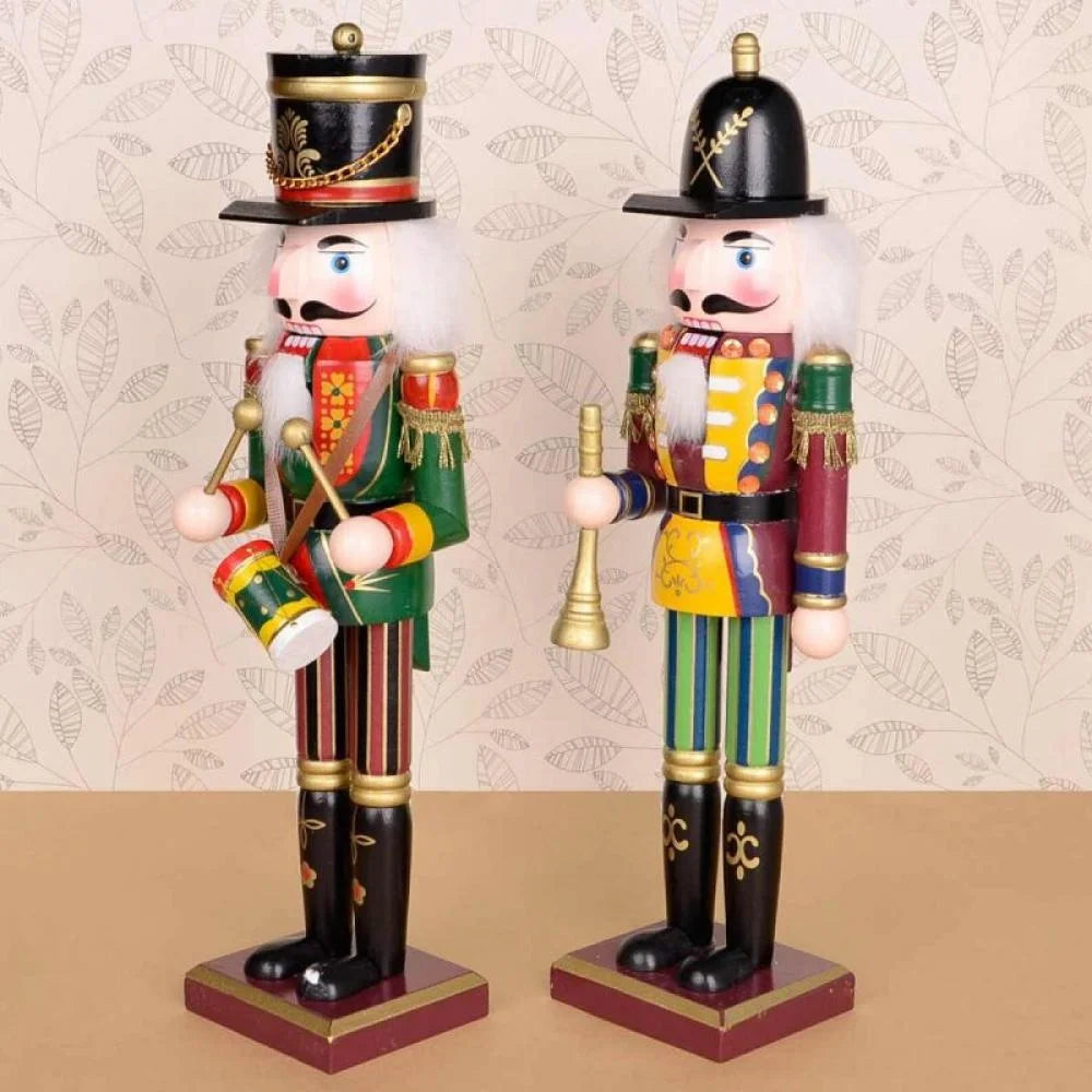 30cm Wooden Nutcracker Soldier Figure Doll X6542