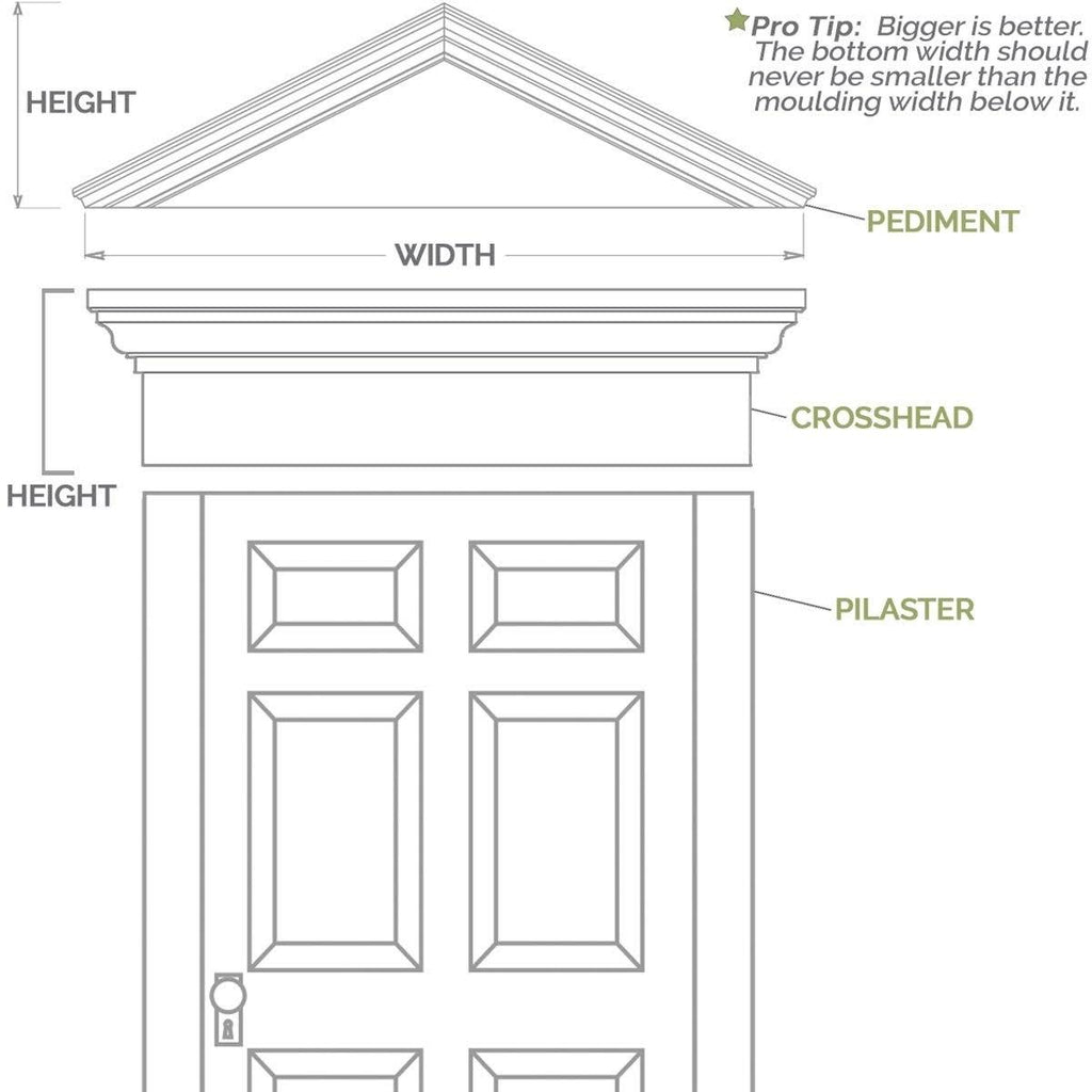 8x22W x 120x22H x 2x22P Raised Panel PVC Pilaster with Decorative Capital & Base (Pair) U72278