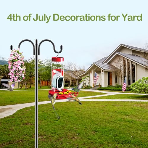 Smart Hummingbird Feeder with Camera Solar-Powered, AI Identify, Cloud Storage, HD Video (20 Ounces) Y81098