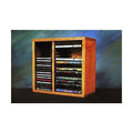 Dark Wood CD/DVD Storage Cabinet Q558256
