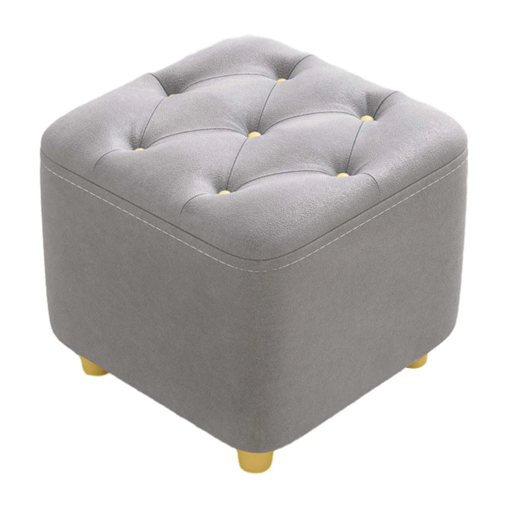 Gray Square Ottoman Stool W240176