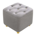 Gray Square Ottoman Stool W240176