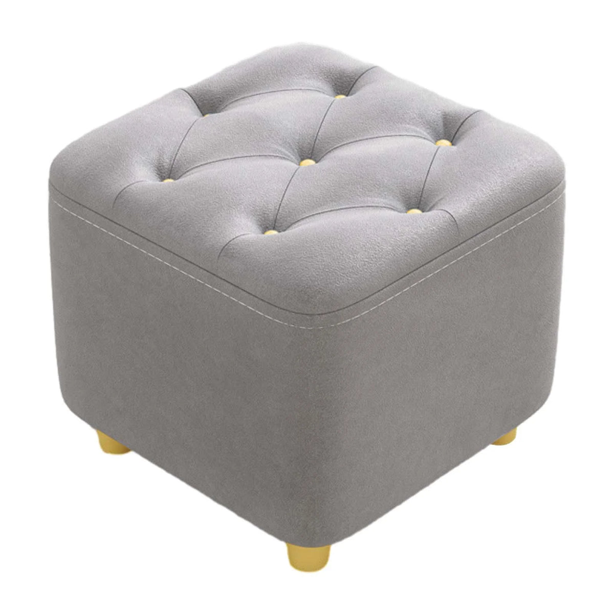Gray Square Ottoman Stool W240176