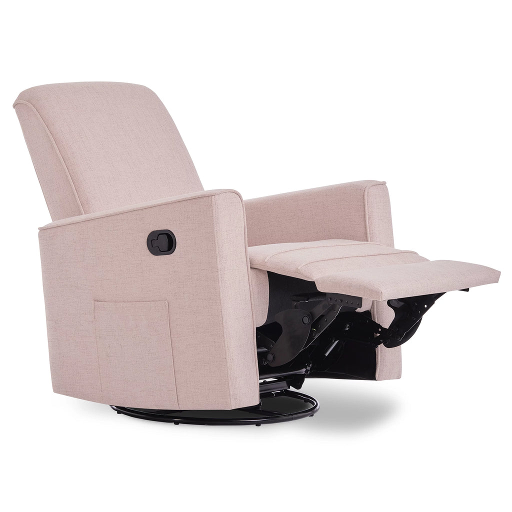 Rose Polyester Glider Recliner N6280