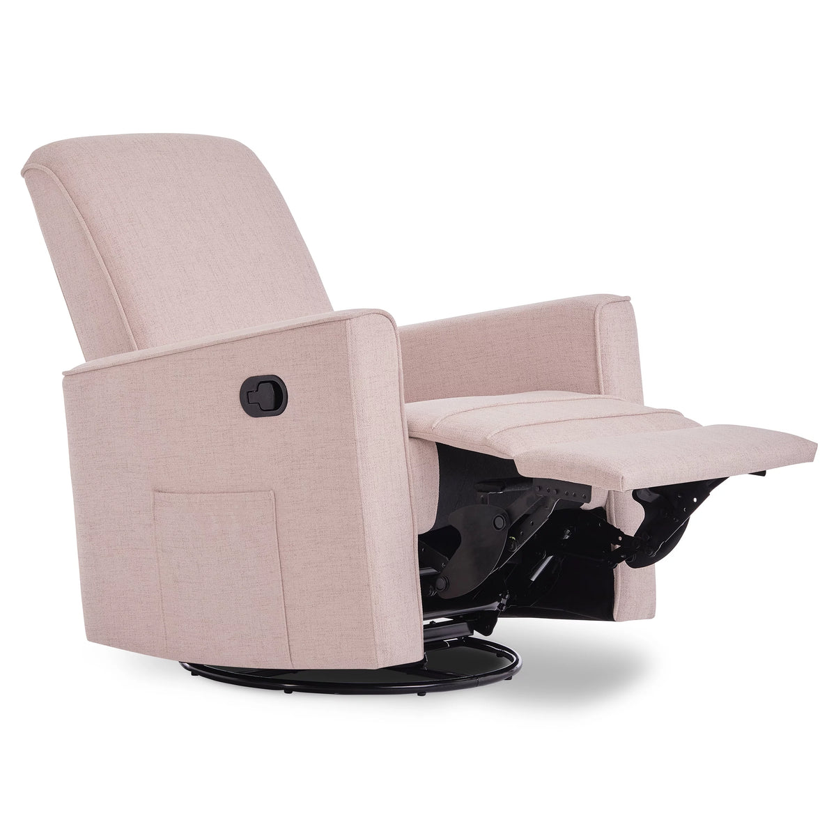 Rose Polyester Glider Recliner N6280