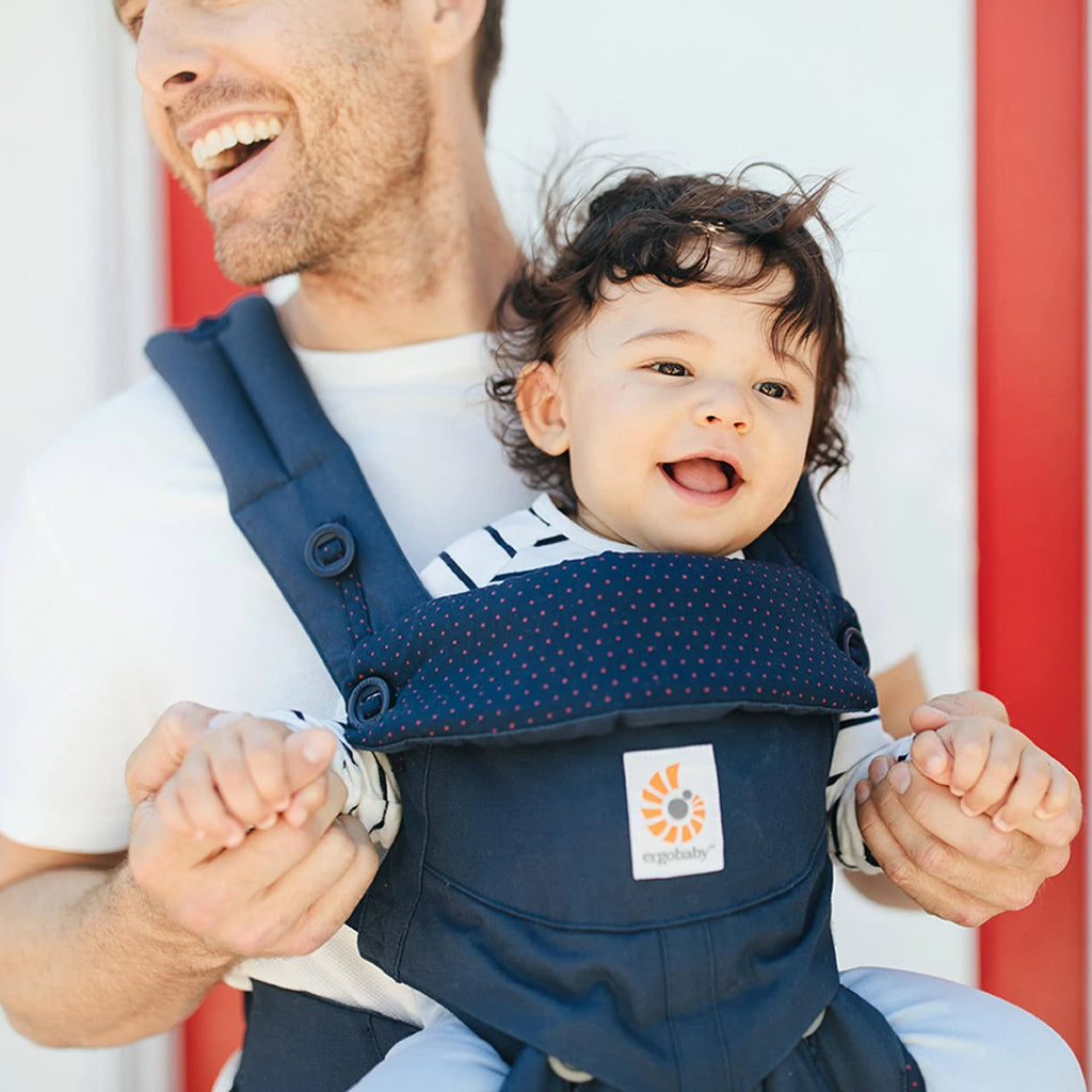 Navy Mini Dots Baby Carrier W720