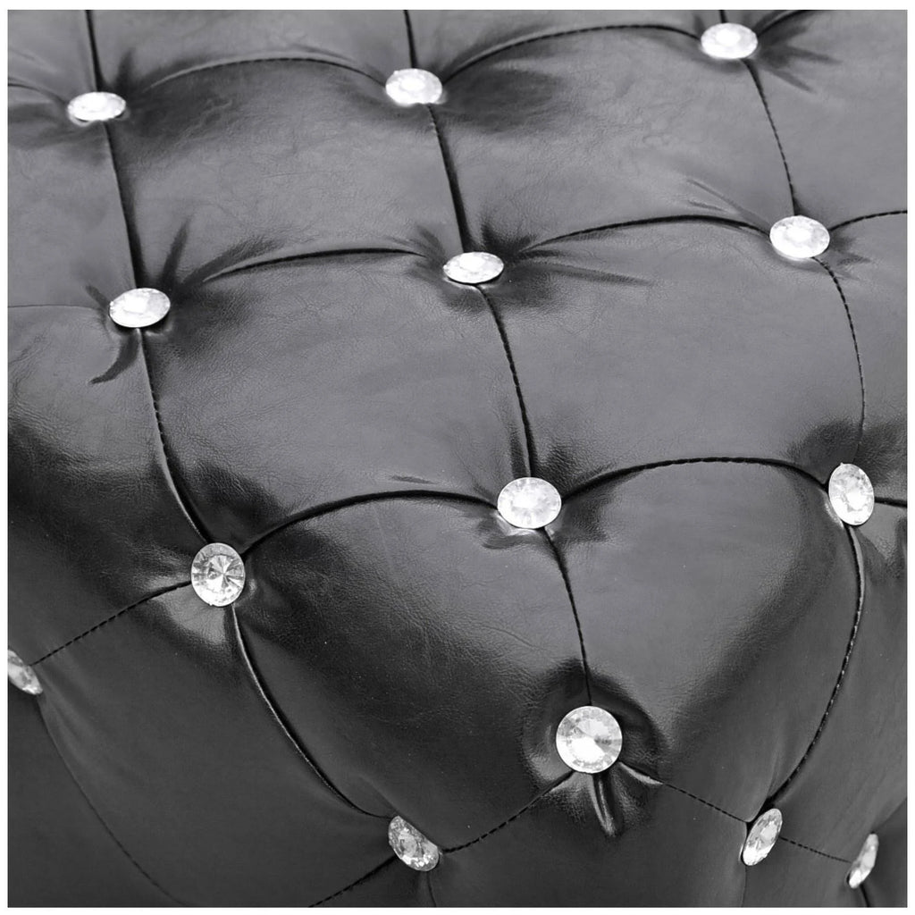 Tufted Bench - Black K346