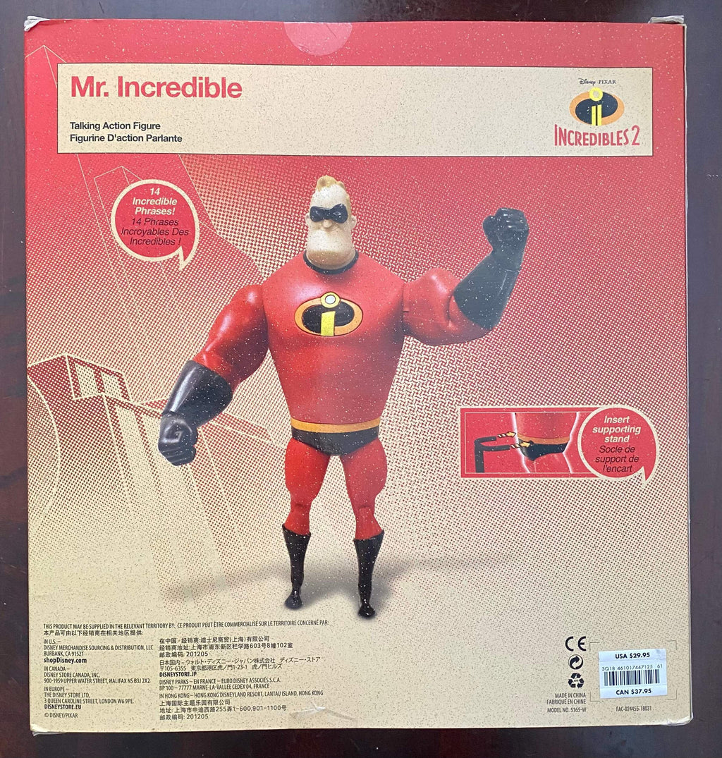 Mr. Incredible Light-Up Talking Action Figure H64874