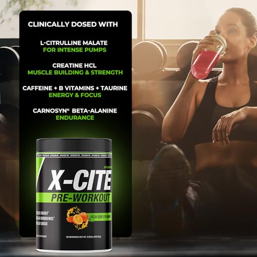 Pre-Workout with Beta-Alanine, Creatine & Caffeine, 22 Servings T9427