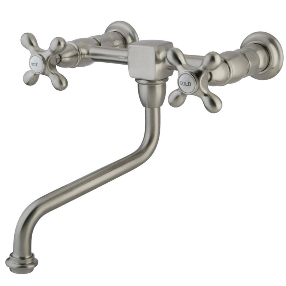 Polished Chrome Wall Mount Bathroom Faucet F8045