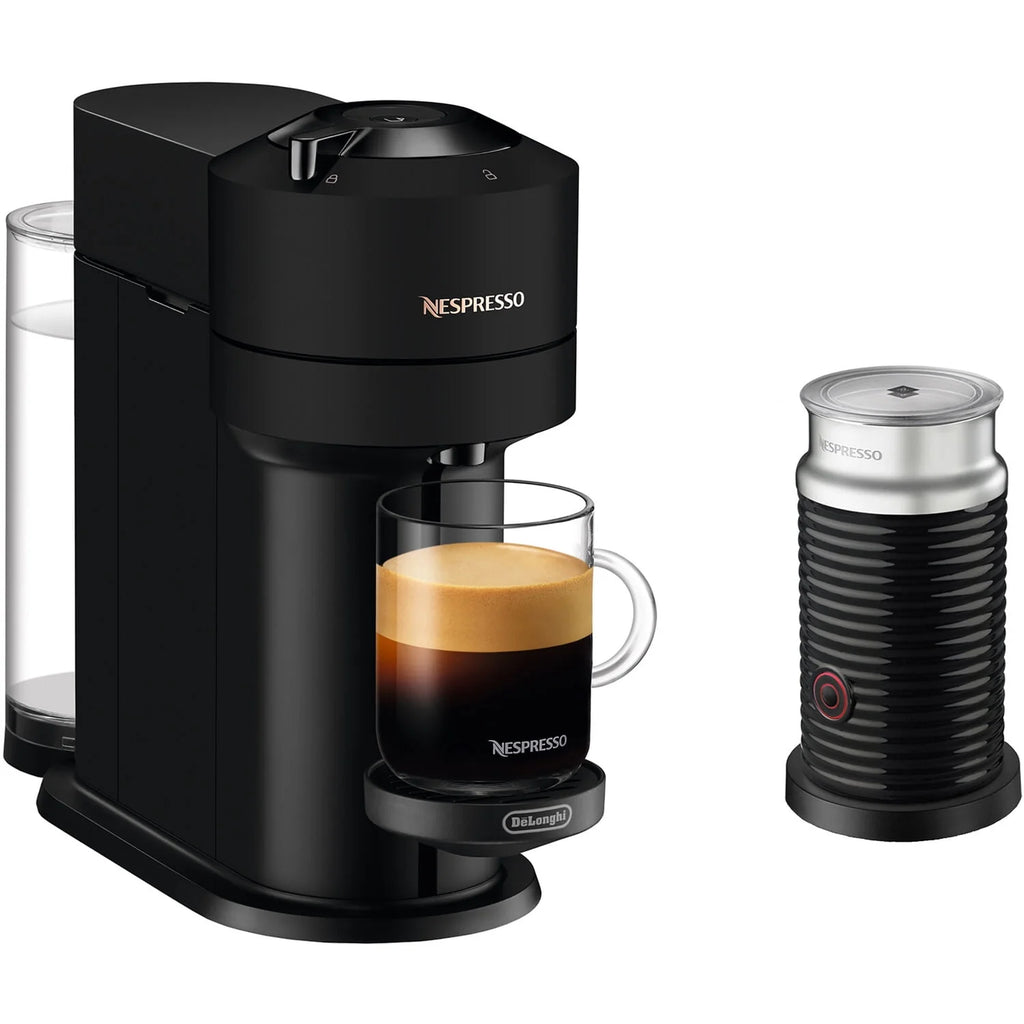 Black Coffee and Espresso Maker with Milk Frother D7668