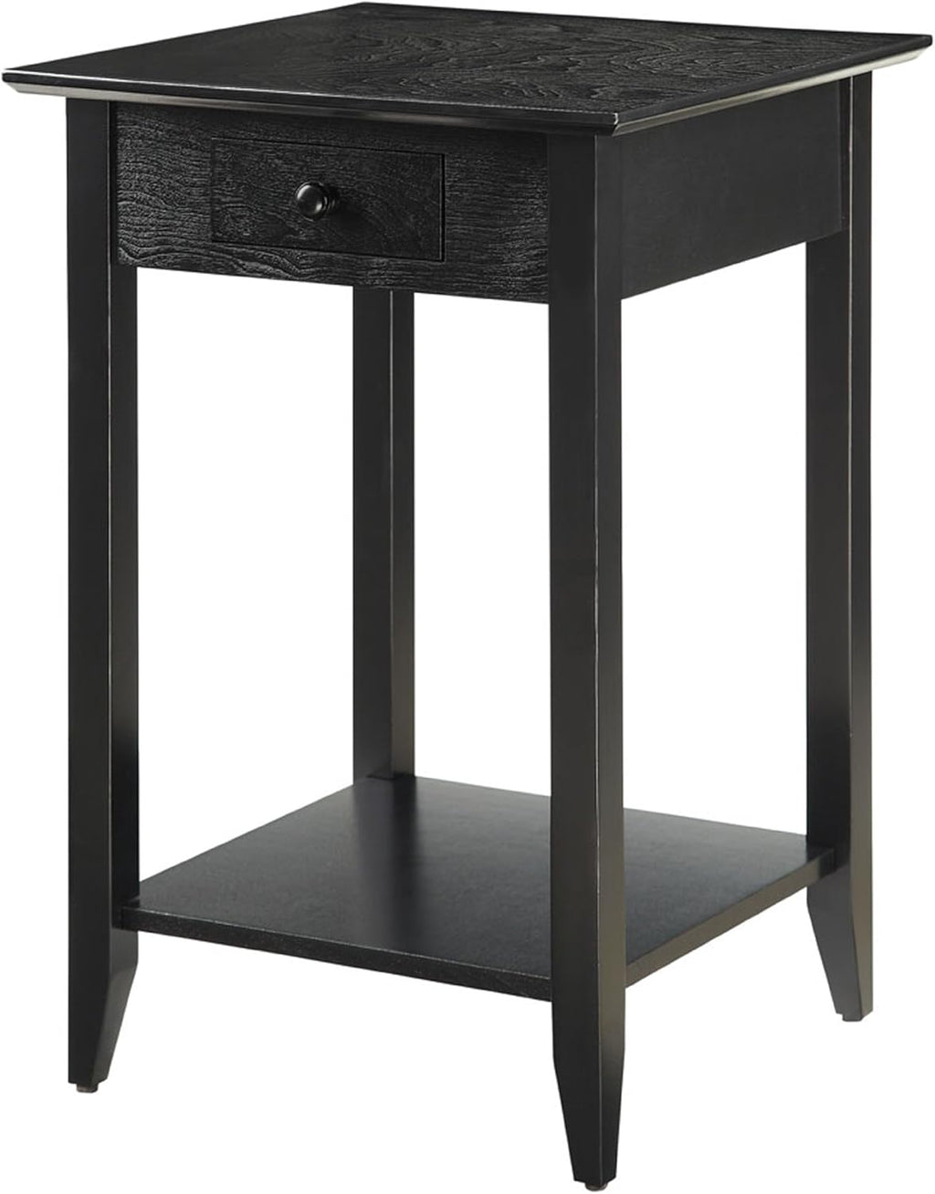 Cherry End Table with Drawer and Shelf E76314