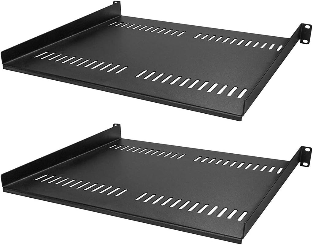 250mm 1U Heavy Duty Steel Sliding Shelf 2 Pack W6611