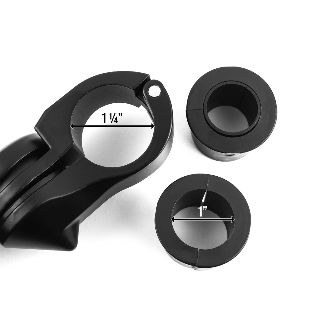 Black Angled Adjustable Highway Foot Peg Mounting Kit, 1 Pair K984367