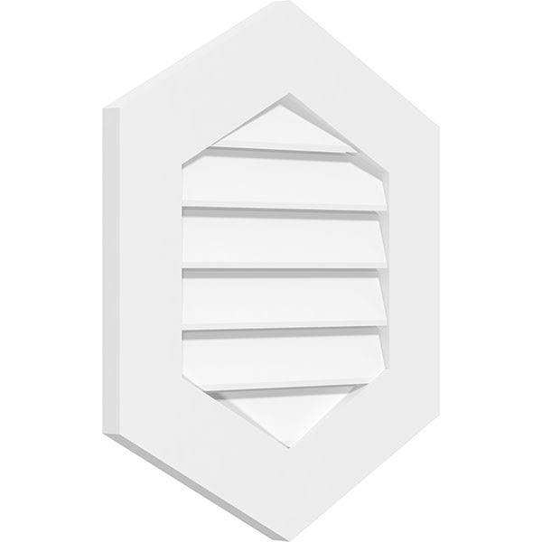 Vertical Peaked Surface Mount PVC Gable Vent J321