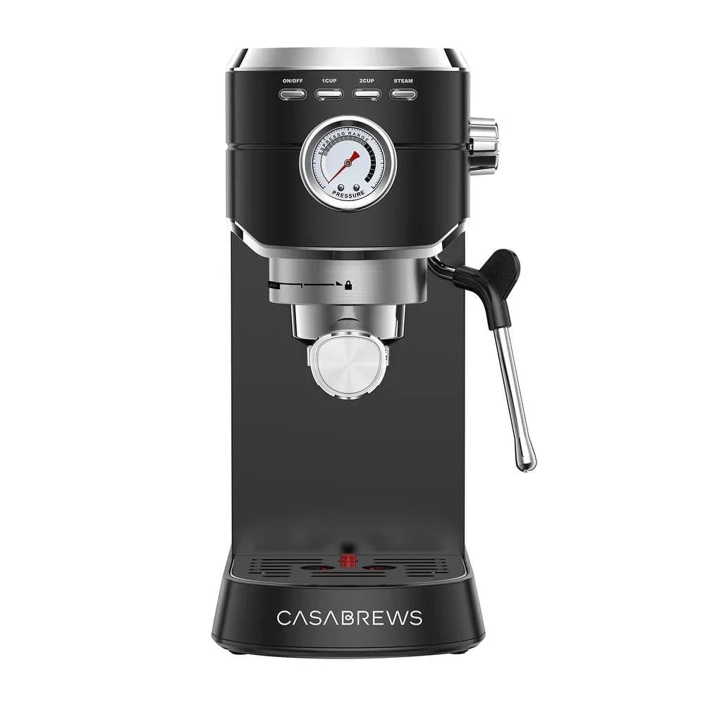 20 Bar Espresso Machine with Milk Frother Steam Wand, Stainless Steel Q7496
