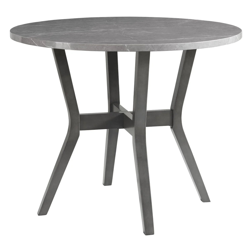 5 Pc Round Counter Set with Faux Marble Top R643