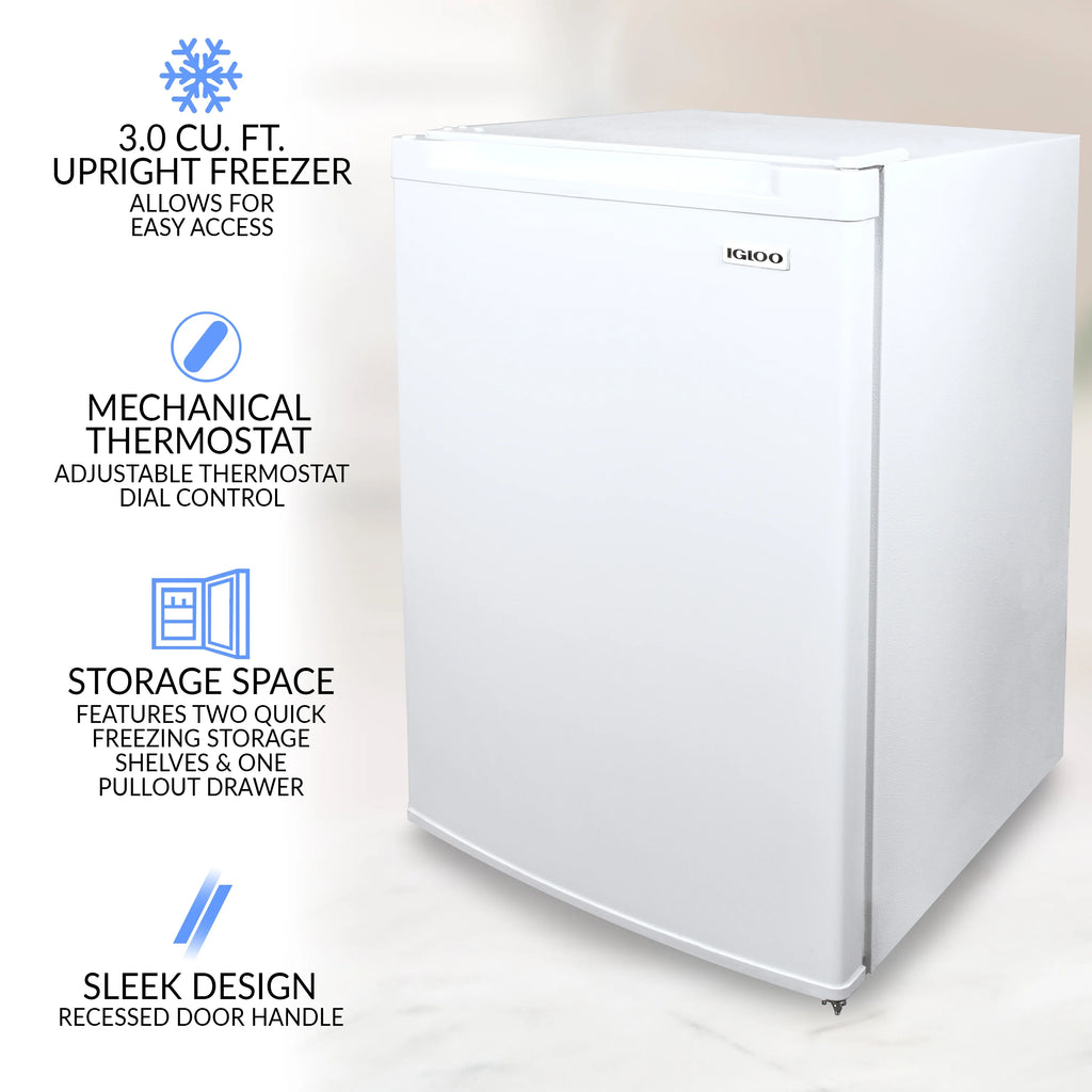 3.0 Cu. Ft. Upright Freezer with 1 Pull Out Drawer A71623