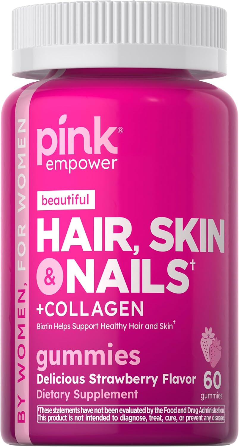 60 Count Non-GMO Gluten Free Hair Skin Nails Gummies V841394
