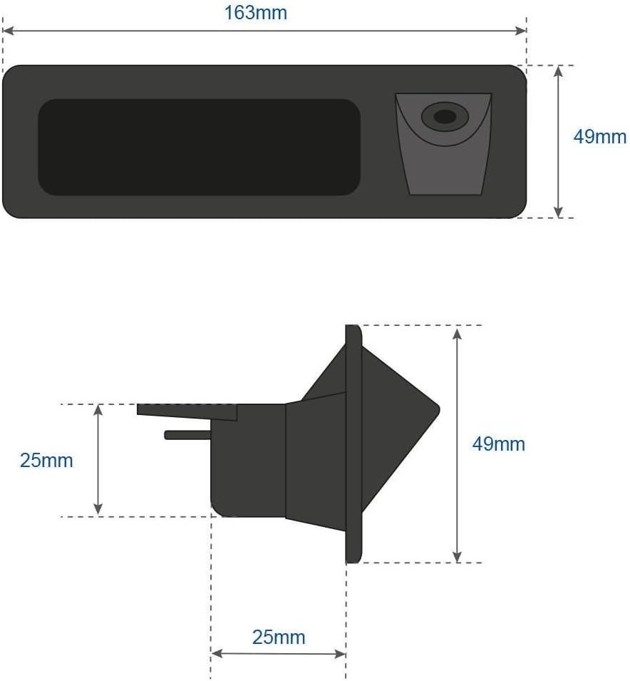 1280x720p Reversing Camera Rear View Backup Camera Pack of 2 V94896