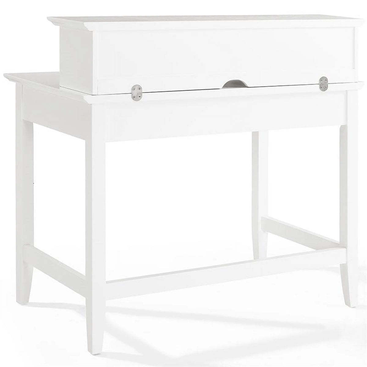 White Writing Desk with Hutch B11098