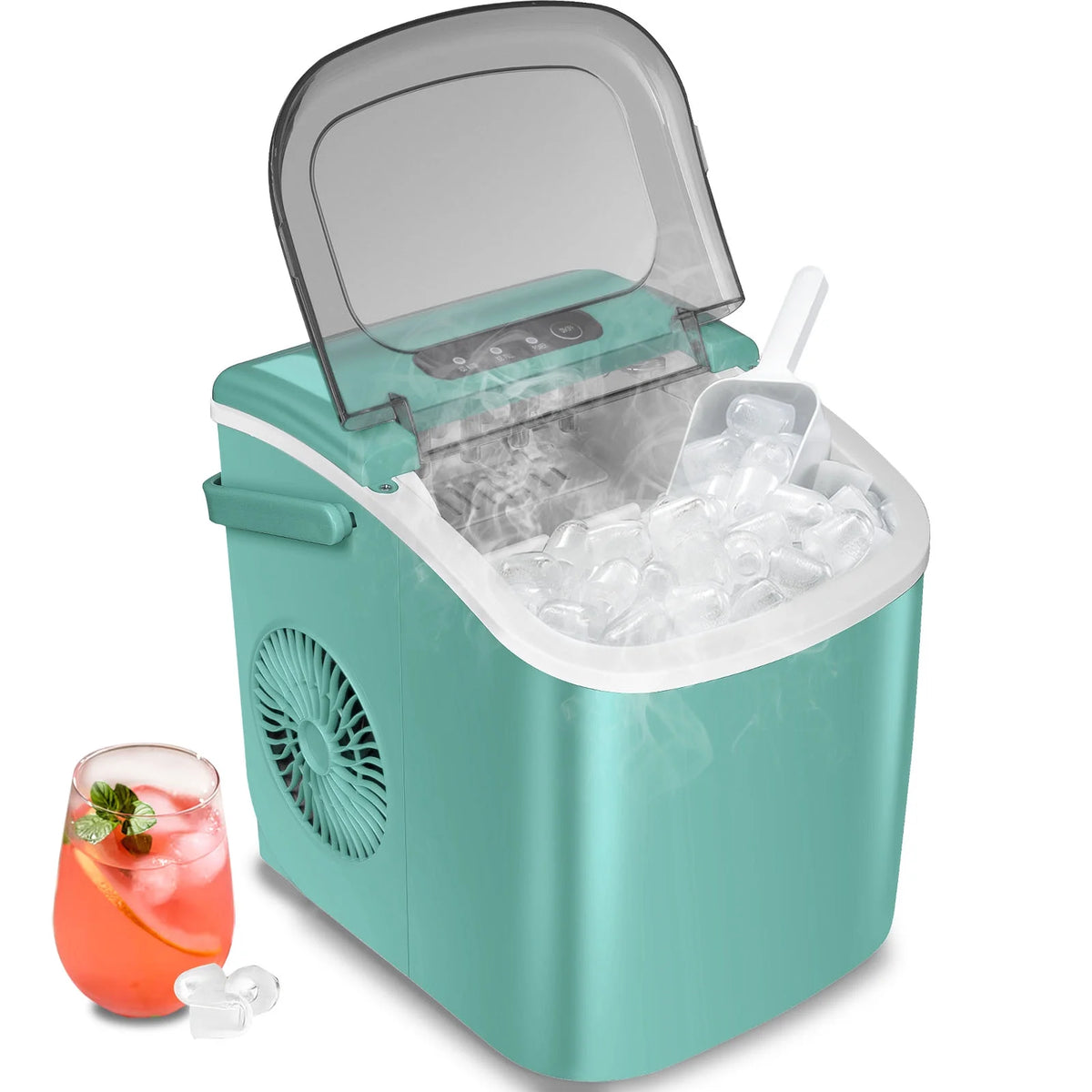 Portable Countertop Ice Maker with Handle, 26lbs/24H, Black G47452