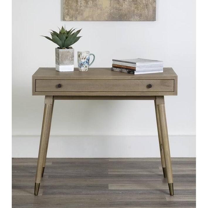 Gray Console Table with Storage O761