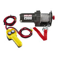 2000 lb Utility Trailer Winch with Steel Rope N371