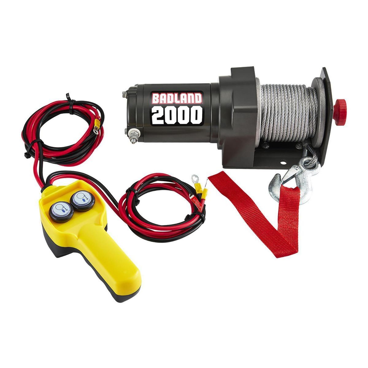 2000 lb Utility Trailer Winch with Steel Rope N371