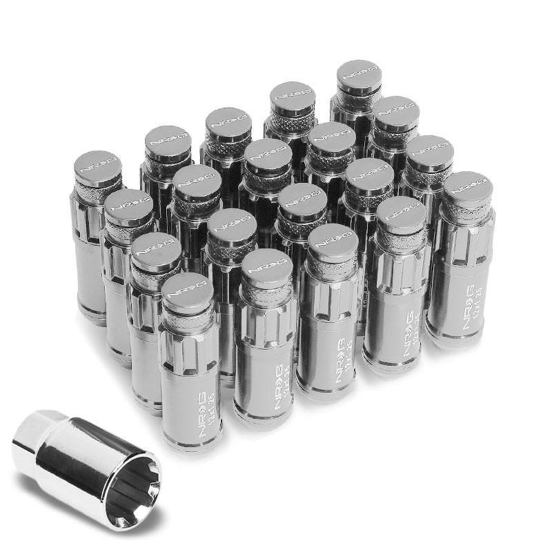 Silver Cone Seat Open End Wheel Locks Q43744