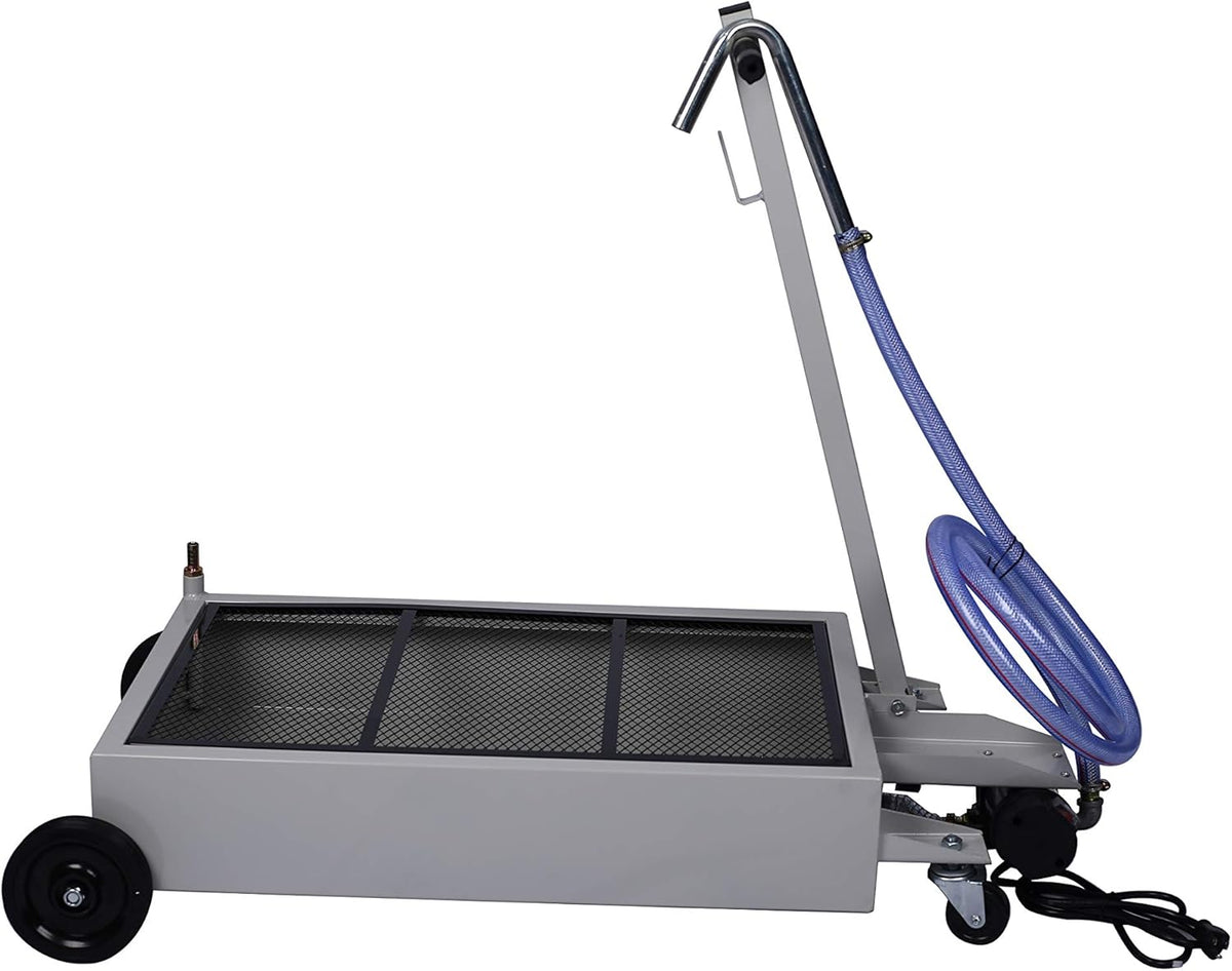 15 Gallon Low Profile Oil Drain Pan with Electric Pump O40217
