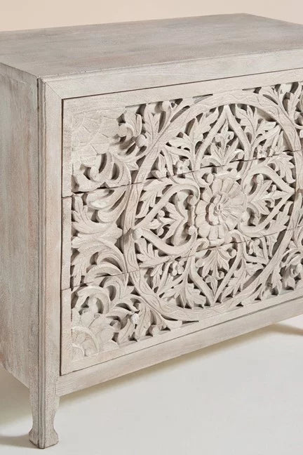 Wooden 3 Drawer Dresser Cabinet D3064