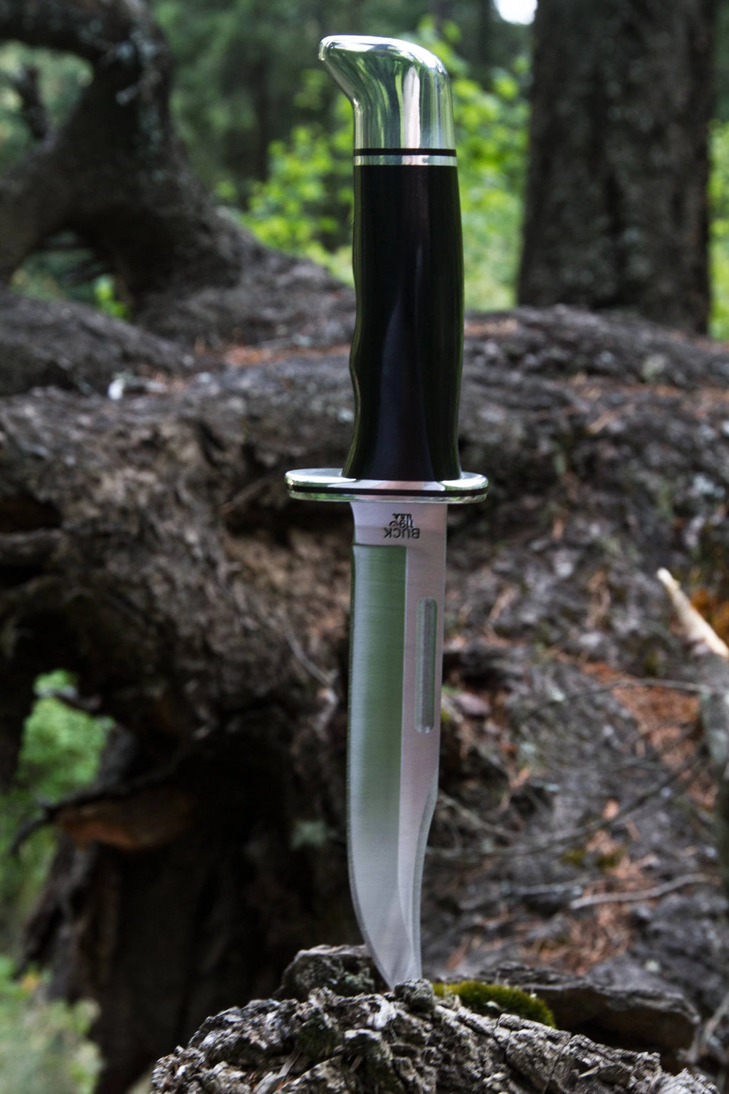 Black Fixed Blade Knife with Leather Sheath Y581