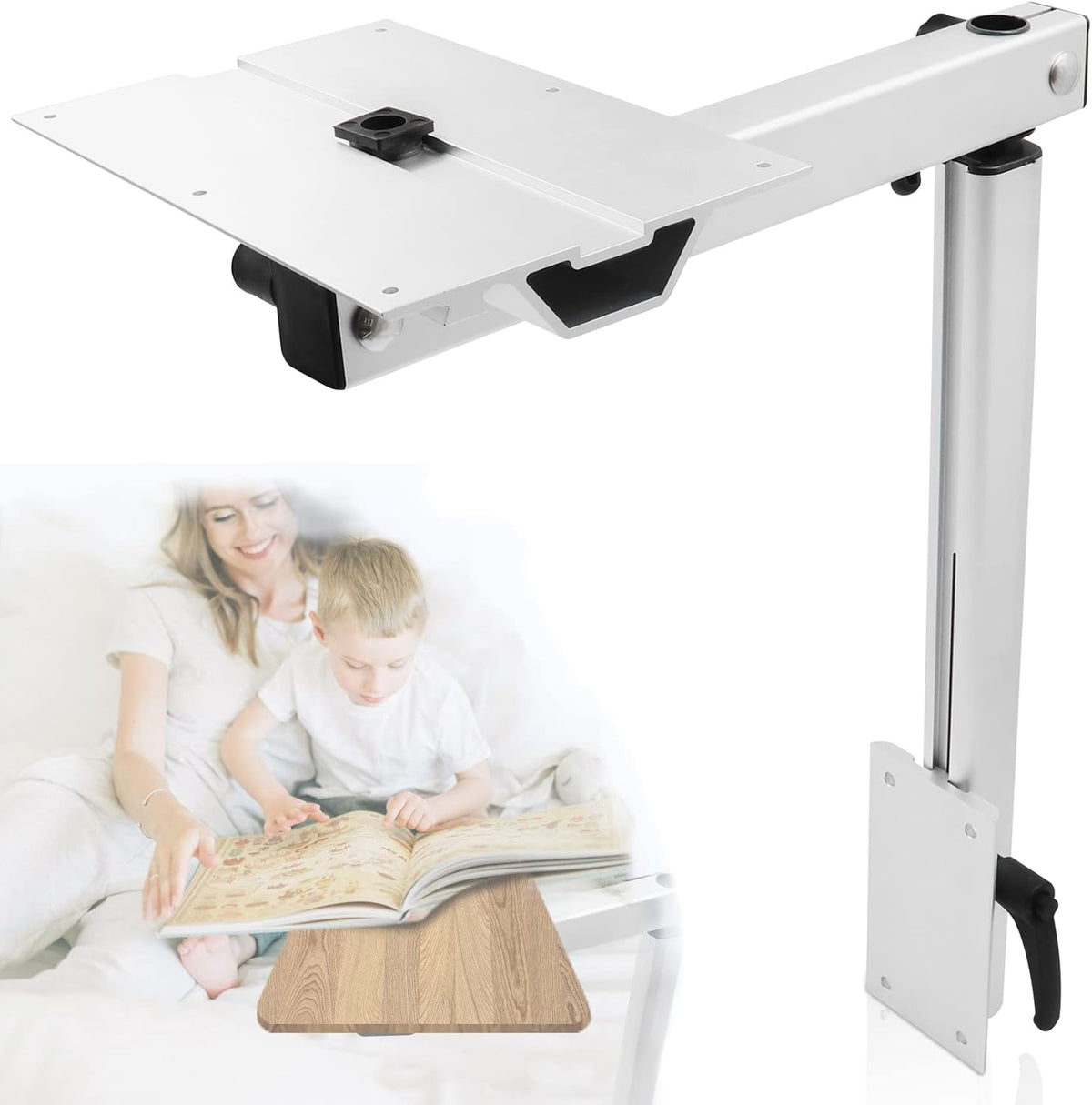 Removable 360 Degree Rotation Aluminum Alloy Height Adjustable Table Leg Bracket C487