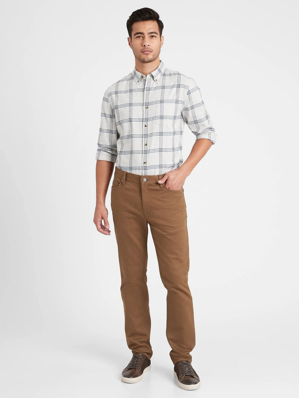 Slim Heathered Traveler Pant Camel Size 28W 32L F86684