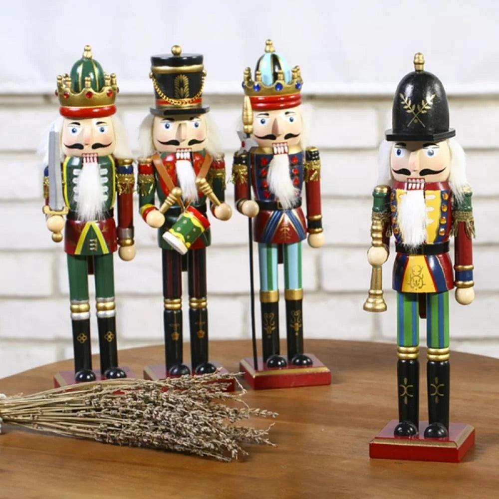 30cm Wooden Nutcracker Soldier Figure Doll X6542