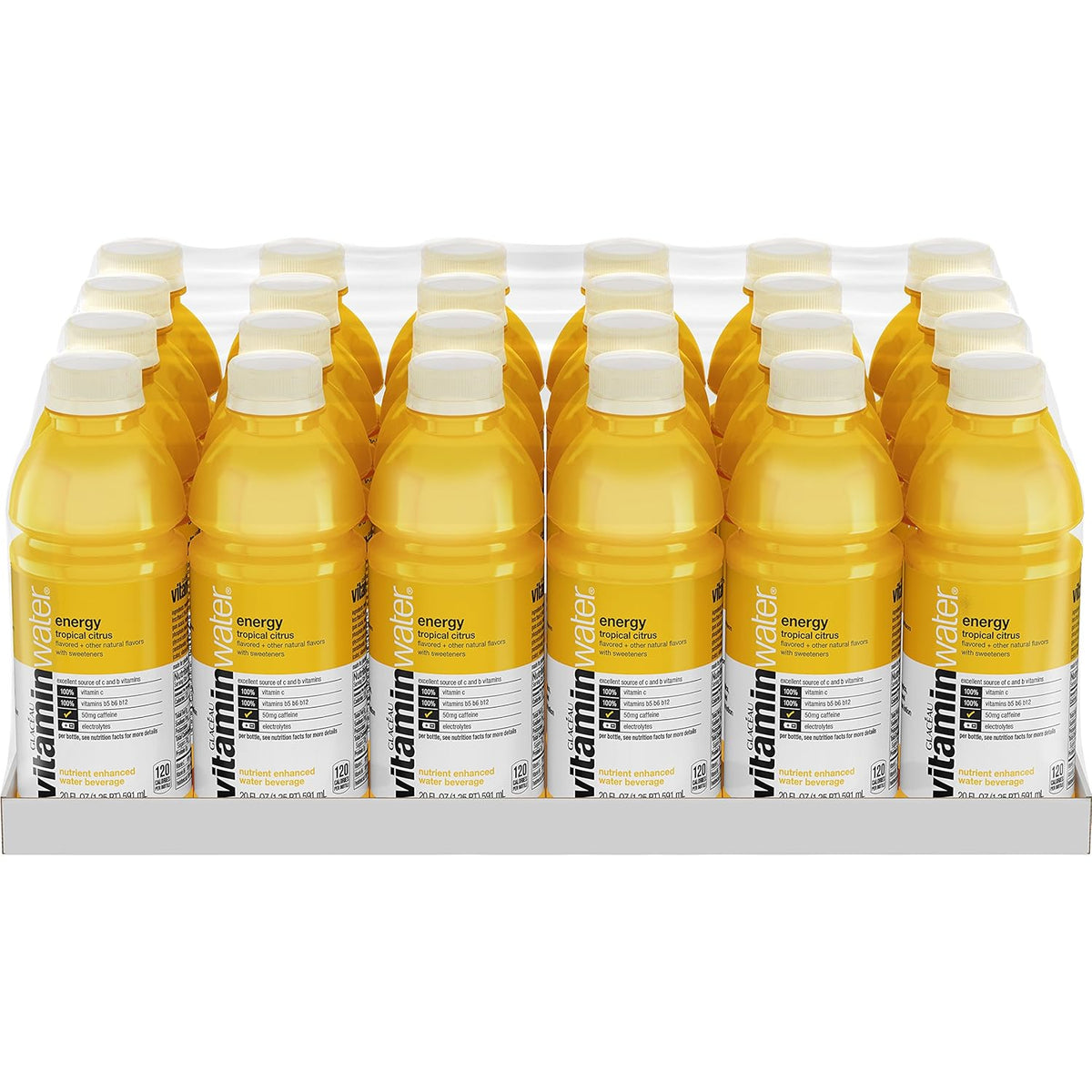 20 fl oz 24 Pack Tropical Citrus Electrolyte Enhanced Water B32205