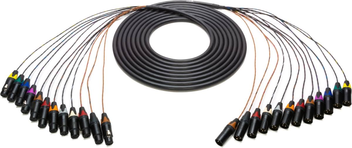 12-Channel XLR Male to XLR Female Cable 6 ft M68987