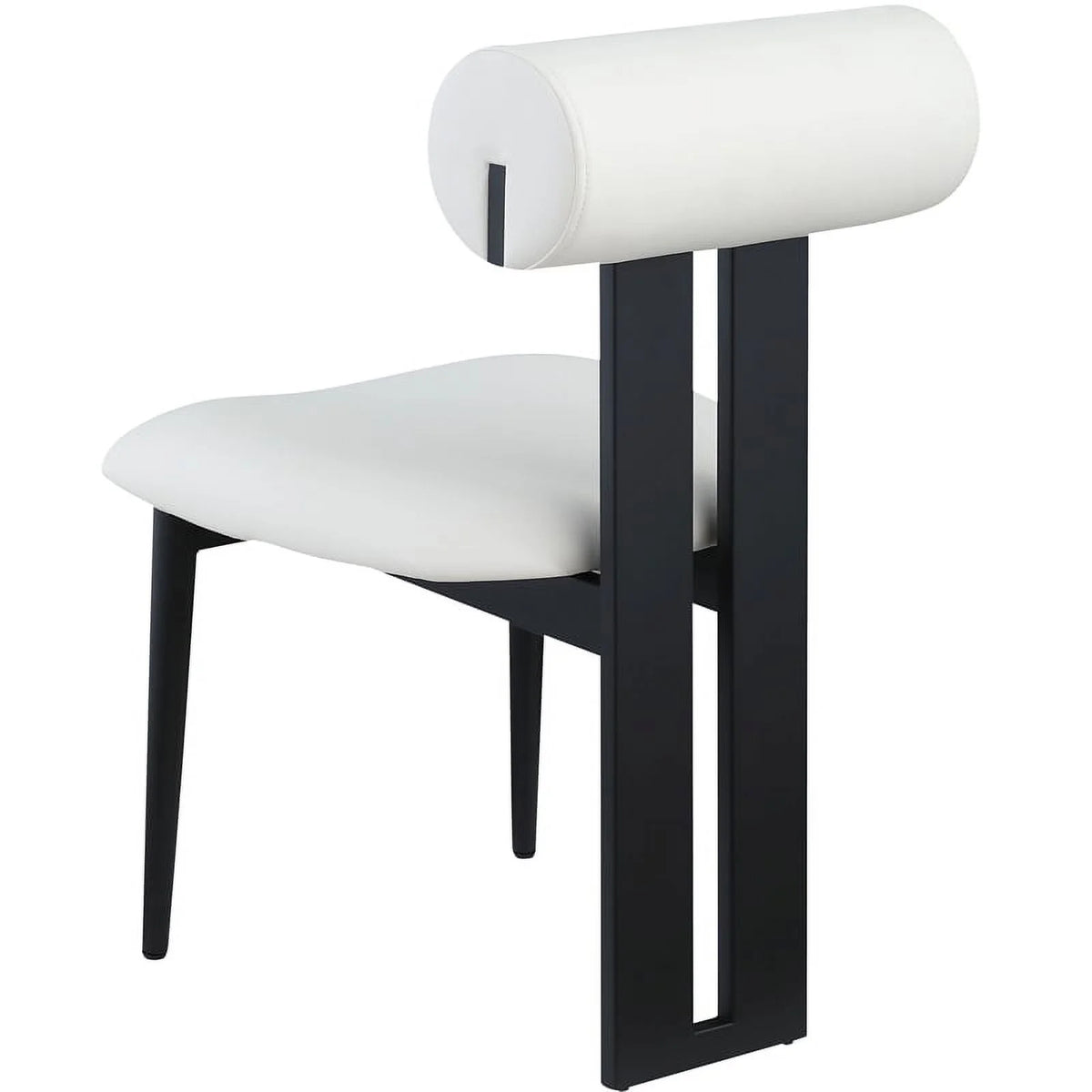 Cream Vegan Leather Dining Chair Set of 2 G2682
