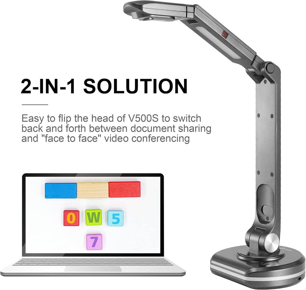 8MP HD USB Document Camera with Light D755